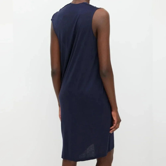 Acne Studios Natifa Draped Sleeveless Mini Navy Dress Size XXS. - Picture 5 of 14